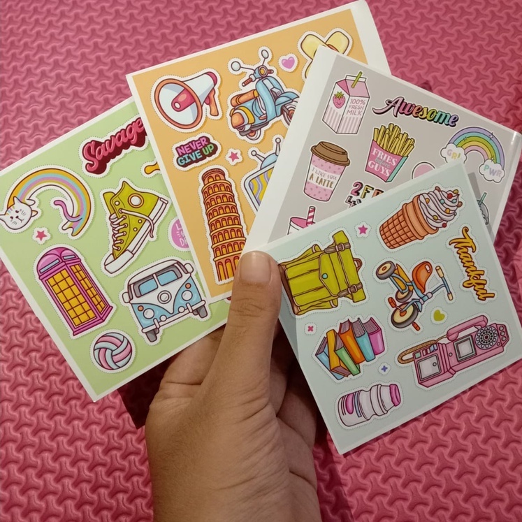 

STICKER LUCU BUNDLING free gift