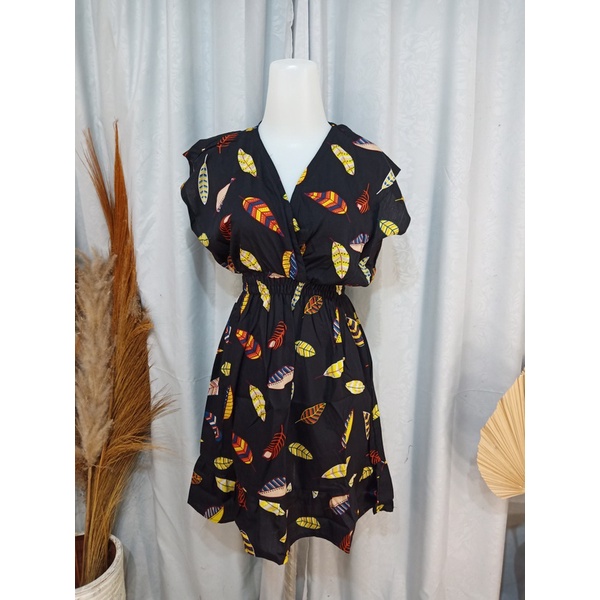 DASTER MINI MOZA RAMPEL BUSUI FRIENDLY MOTIF-Bulu Black