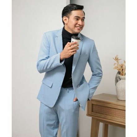 Mubeng Elegant Jas Soft Blue (FREE COVER JAS EKONOMIS)