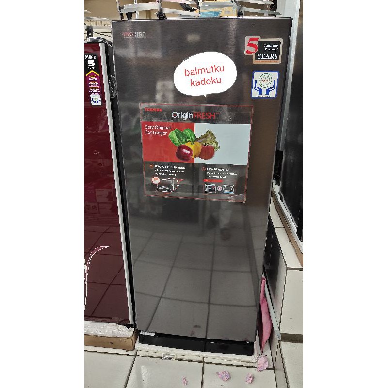 KULKAS TOSHIBA 1 pintu Tipe 235 GRRD CC MDF  Bandung Only