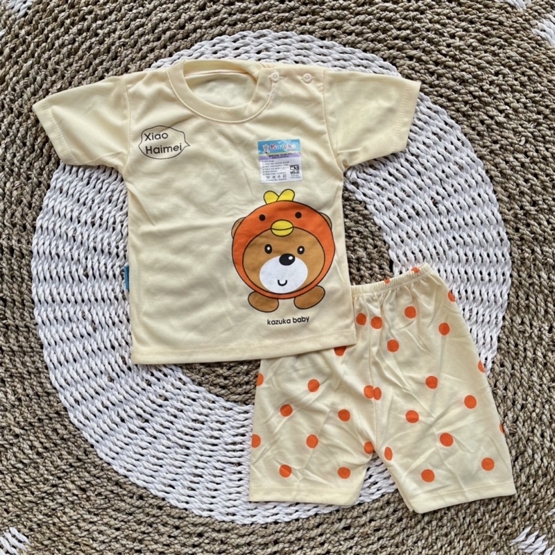 Setelan baju bayi oblong bayi piyama bayi setelan pendek bayi DNW BABY