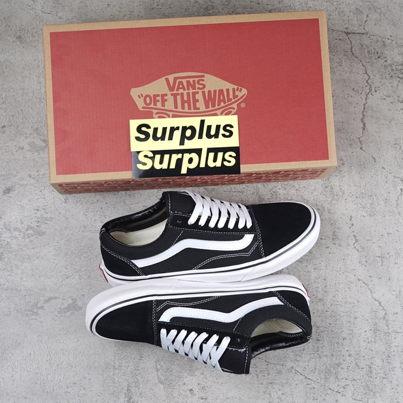 Jual Vans Old Skool Classics Black White Pk 1 1 Shopee Indonesia