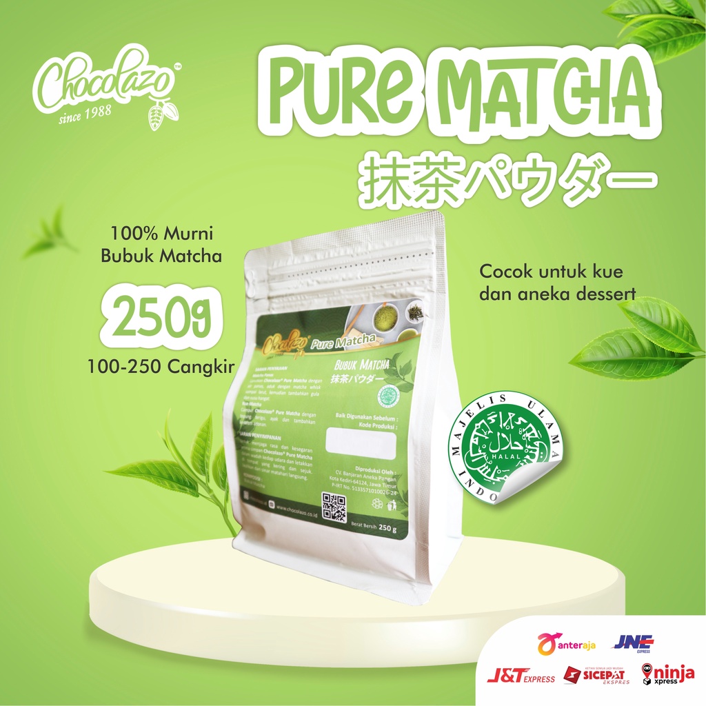 

Matcha Powder Murni (100%) Japanese Pure Green Tea 250g Bubuk Minuman Matcha Jepang Chocolazo Premium Grade