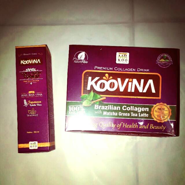 PAKET HEMAT KOOVINA COLLAGEN DRINK PLUS TONER KOOVINA
