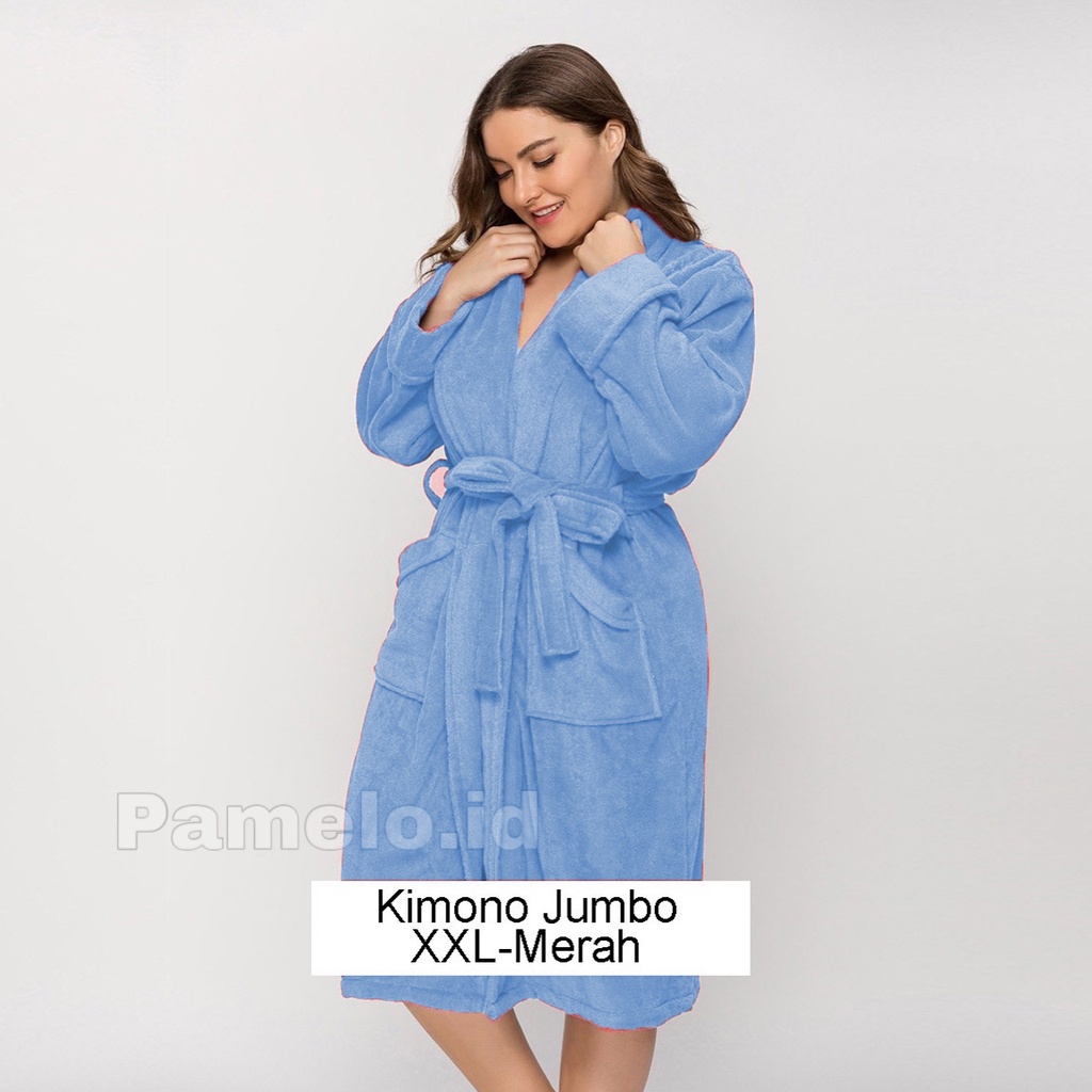 Pamelo.id Kimono Handuk Jumbo/Baju Handuk Jumbo/Supplier Baju Handuk/Grosir Baju Handuk/Baju Handuk Big Size/Baju Handuk XXL / Kimono Jumbo