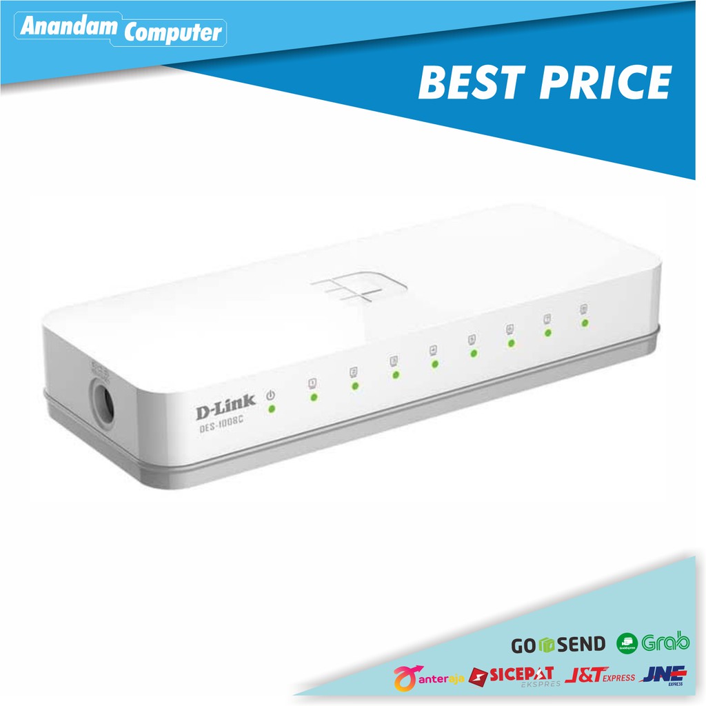 D-Link DES-1008C - 8-Port 10/100 Mbps Unmanaged Switch