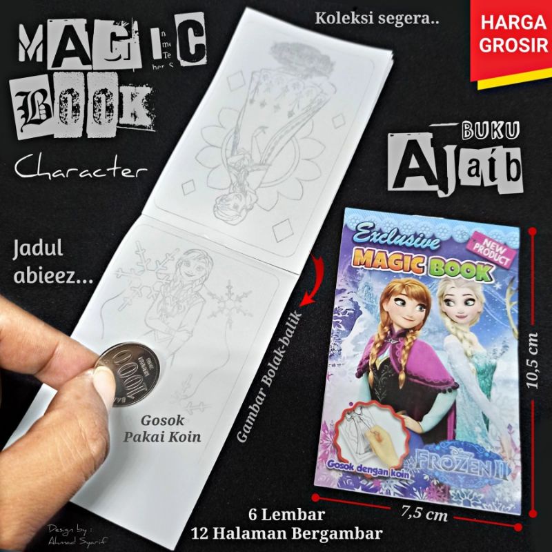 

BUKU GOSOK kecil isi 500 pcs MEGIC BOOK/BUKU AJAIB