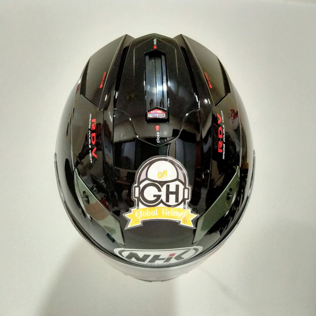 HELM NHK GP1000 BLACK NHK GP 1000 SOLID BLACK GP1K BLACK