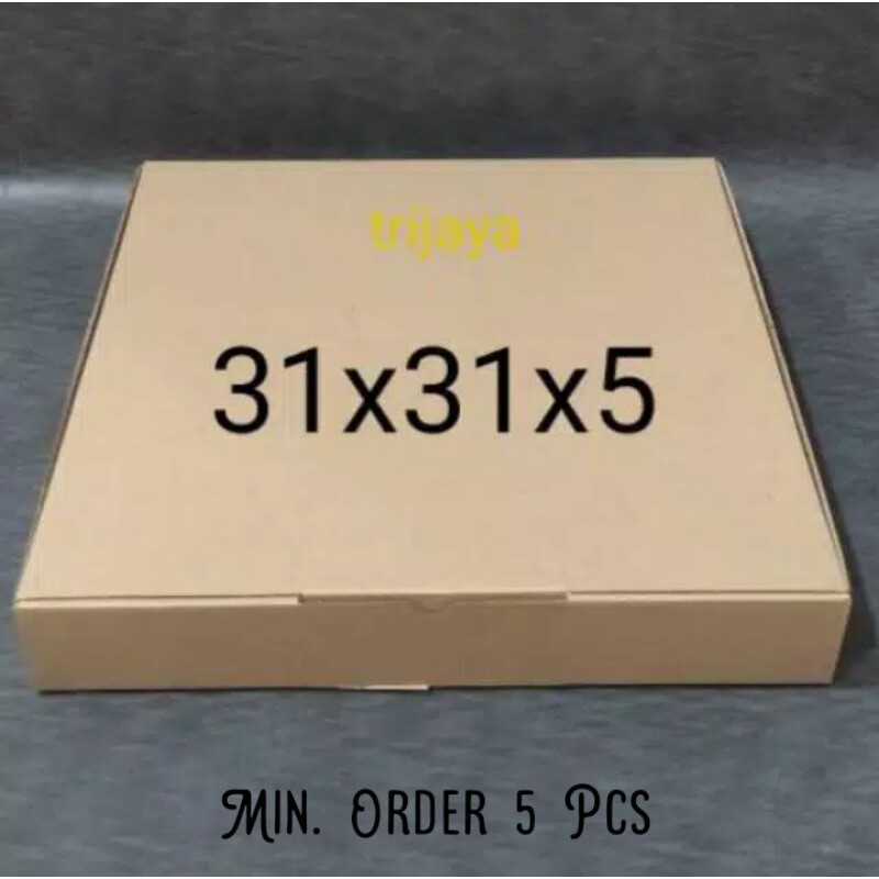 

kardus box pizza/ box baju/ die cut uk 31x31x5