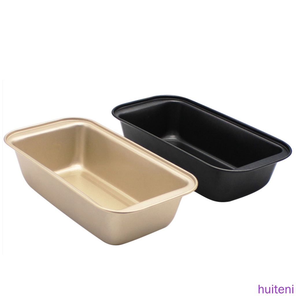 Cetakan Roti Panggang Bentuk Persegi Panjang Bahan Carbon Steel Anti Lengket Warna Emas Untuk Dapur