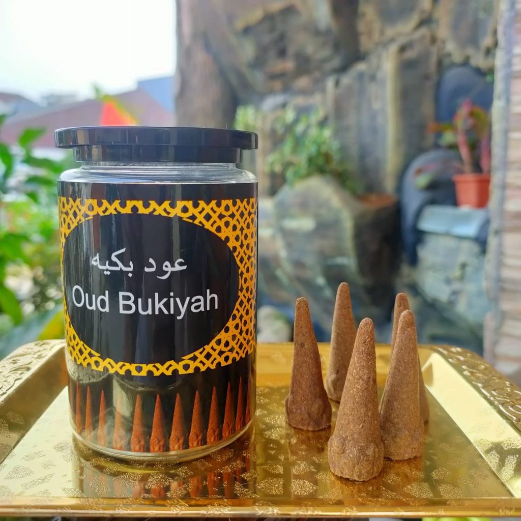 Bukhur Oud Bukiyah Aroma Sangat Kuat Buhur Berkulitas/ Buhur / Dupa / Buhur Kerucut / isi 20 Pcs