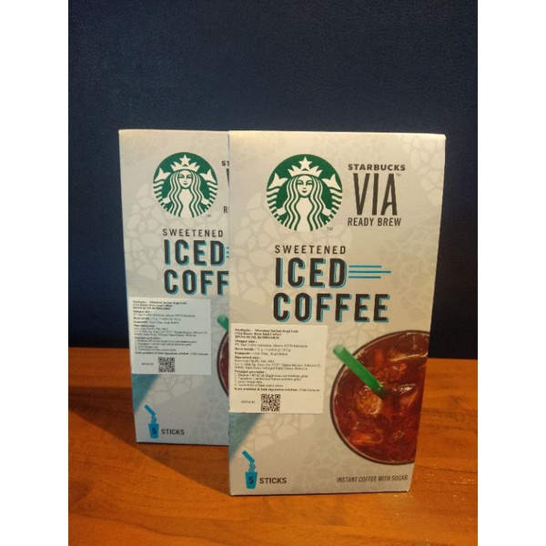 

Via ice coffee sweetened starbucks