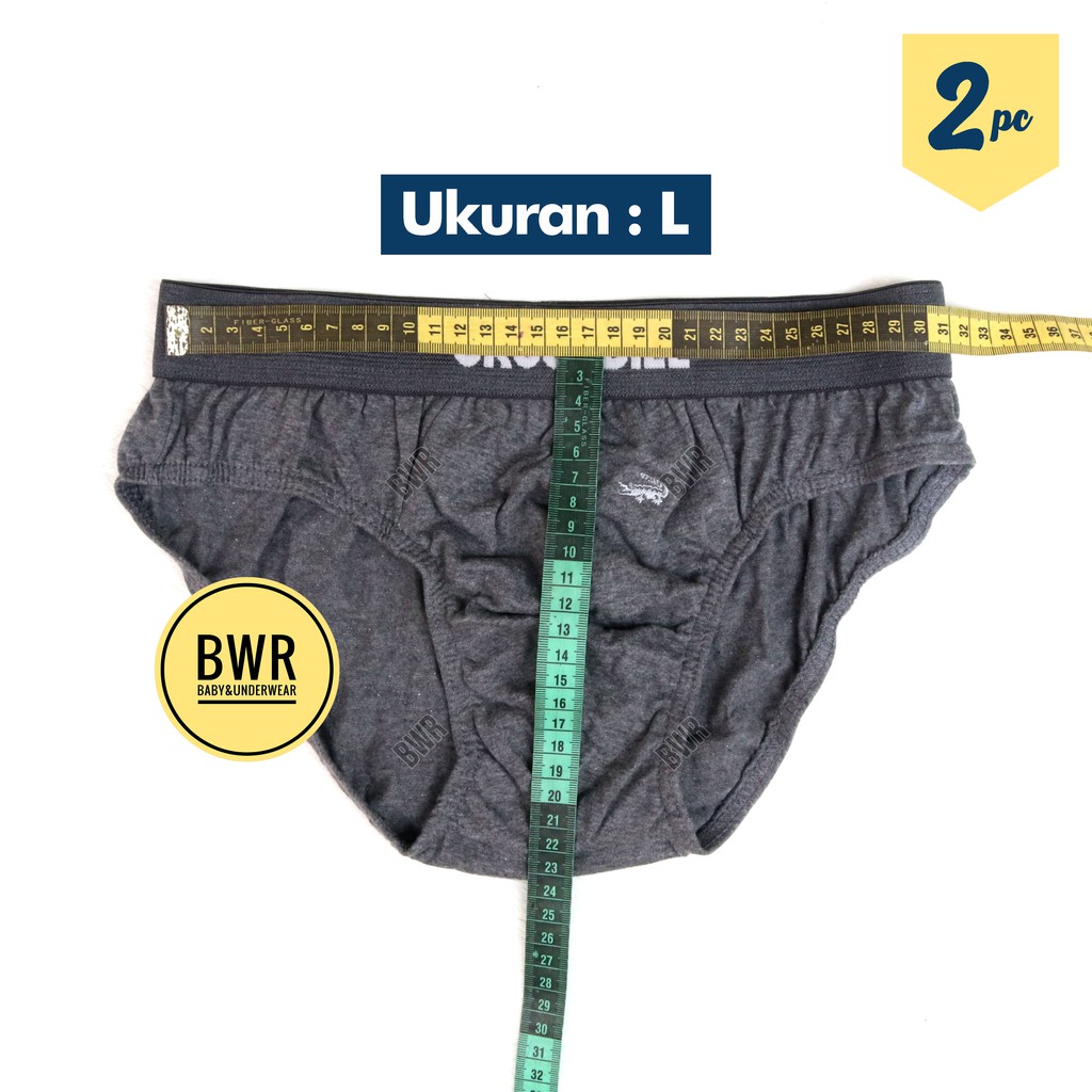 [ 2pc ] CD CROCODILE COKLAT 521 262 / 006 Celana Dalam Pria Harian Karet Boxer | Bwr