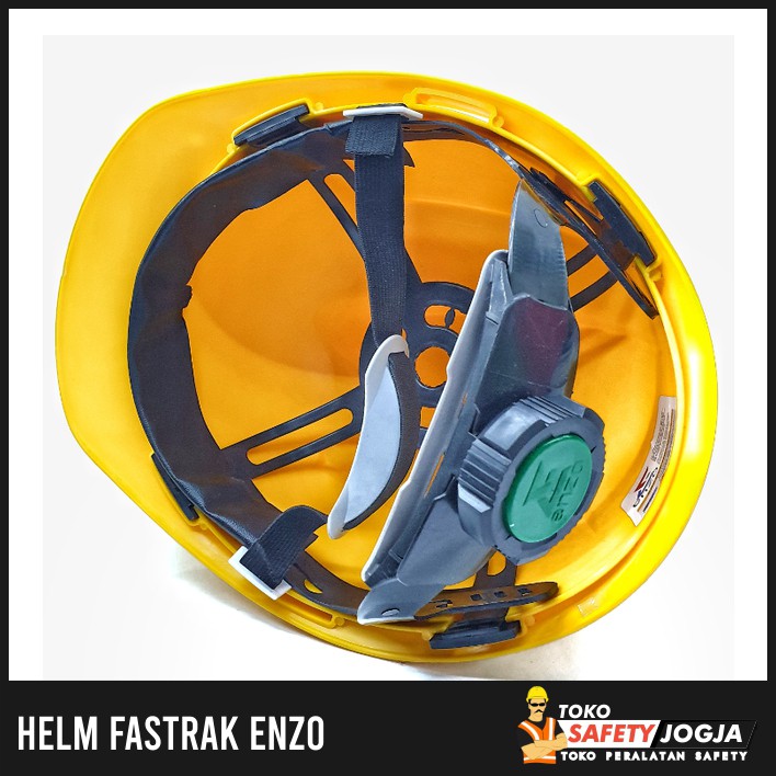 HELM SAFETY PROYEK FASTRACK PUTIH KUNING MERAH HIJAU BIRU ORANGE ENZO - Putih SNI