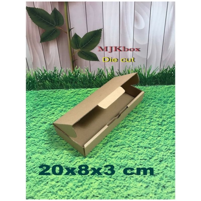 

Kardus Box 20x8x3 cm model Die Cut Kotak aksesoris dll