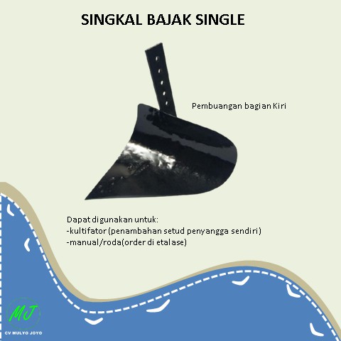 Alat Singkal Bajak Single Portable Pertanian