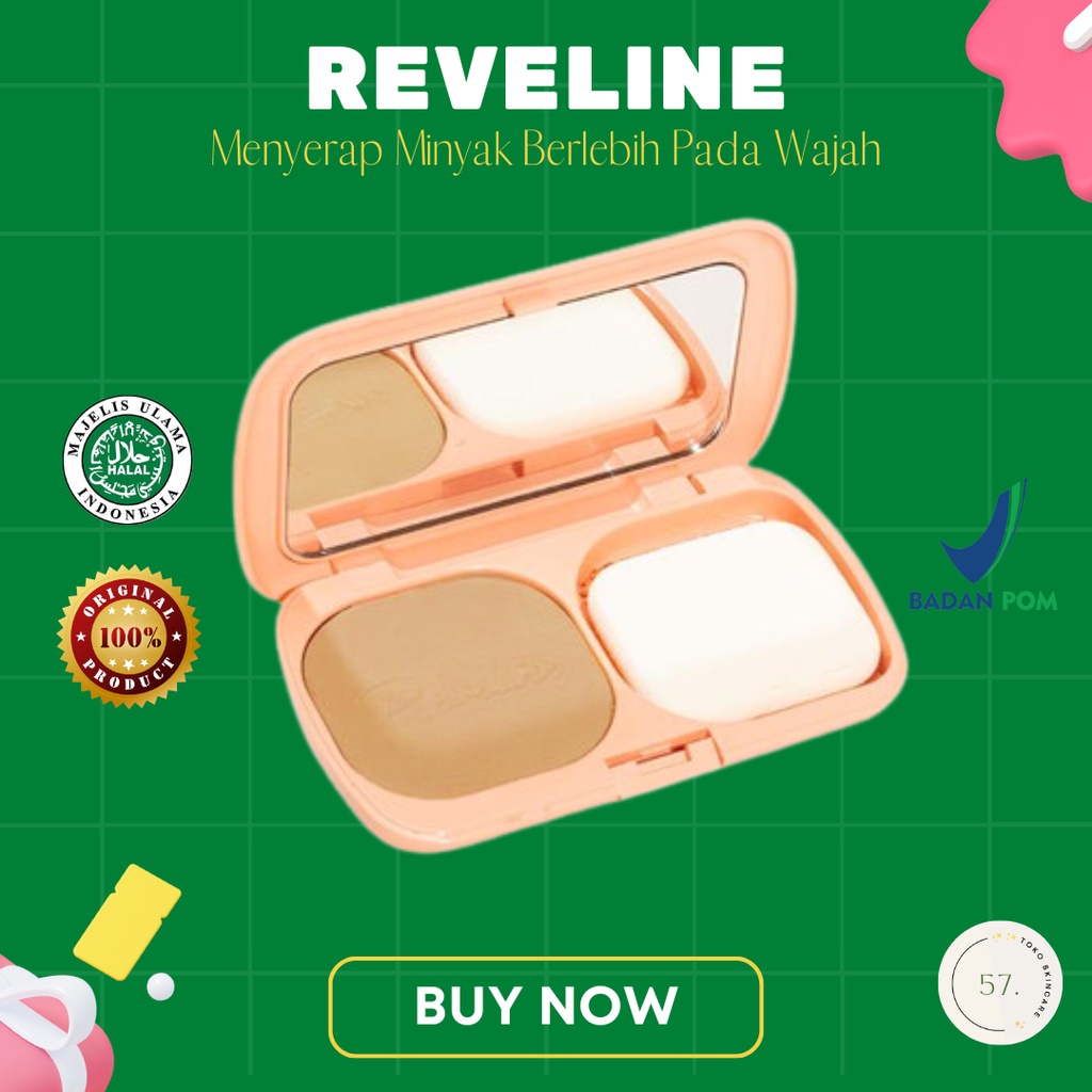 REVELINE Brightening Two Way Cake | Bedak TWC (100% ORIGINAL & BPOM)