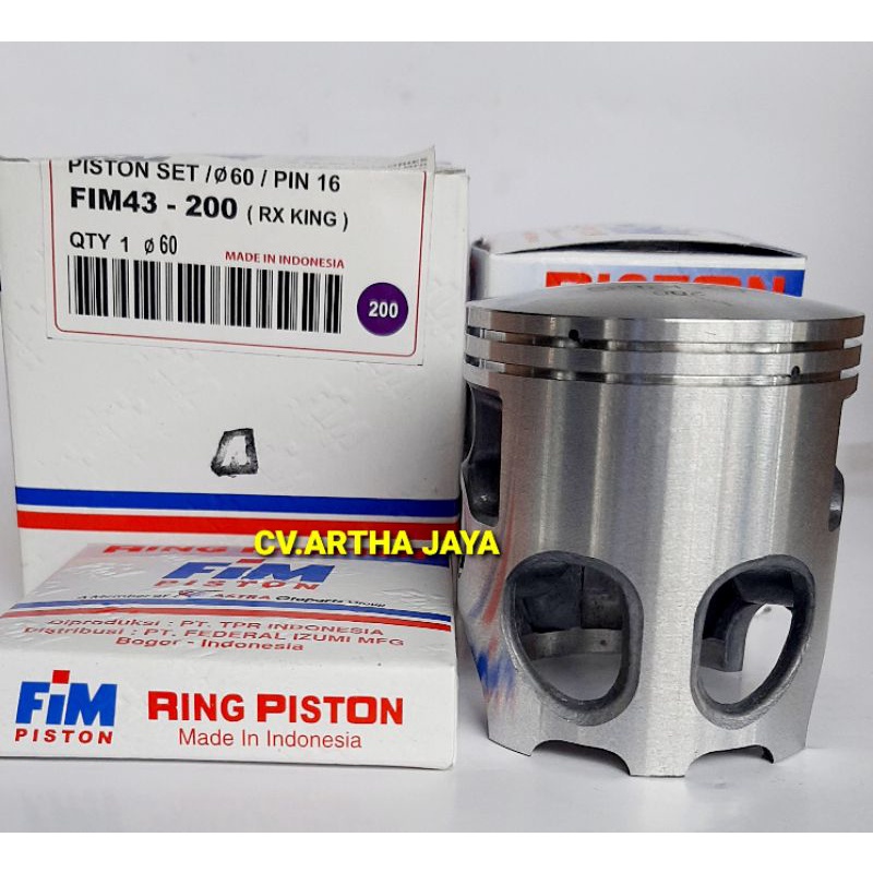 PISTON KIT FIM FIM43 YAMAHA RXK / RX K / RX KING / KING / RX-KING / RX-K ( 58 / 58,5 / 59 / 59,5 / 60 / 60,5 / 61 / 61,5 / 62 ) ( STD / 050 / 100 / 150 / 200 / 250 / 300 / 350 / 400 ) ( PEN 16 / PIN 16 )-2