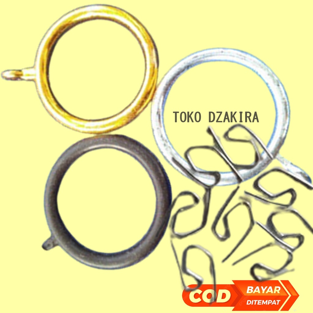 Gorden cincin gorden ring gordeng pengait  gorden rumah kawat bulat cincin gorden alat gorden buat r