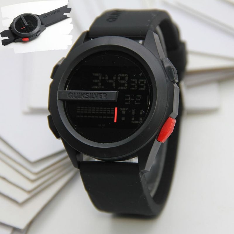 JAM QUIKSILVER SPORT DIGITAL PRIA BAHAN STRAP SILIKON