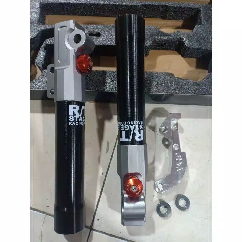 tabung shock depan rt stage kaliper 2p vario beat scoopy spacy bottom shock depan rt stage