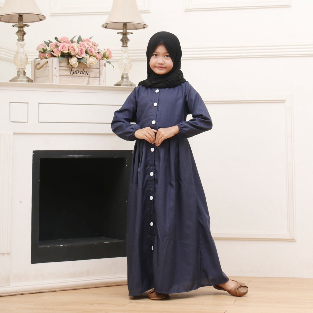 GAMIS ANAK GAMIS ANAK TANGGUNG GAMIS ANAK PEREMPUAN TERBARU FULL KANCING UMUR 7-8-9-10-11-12 TAHUN