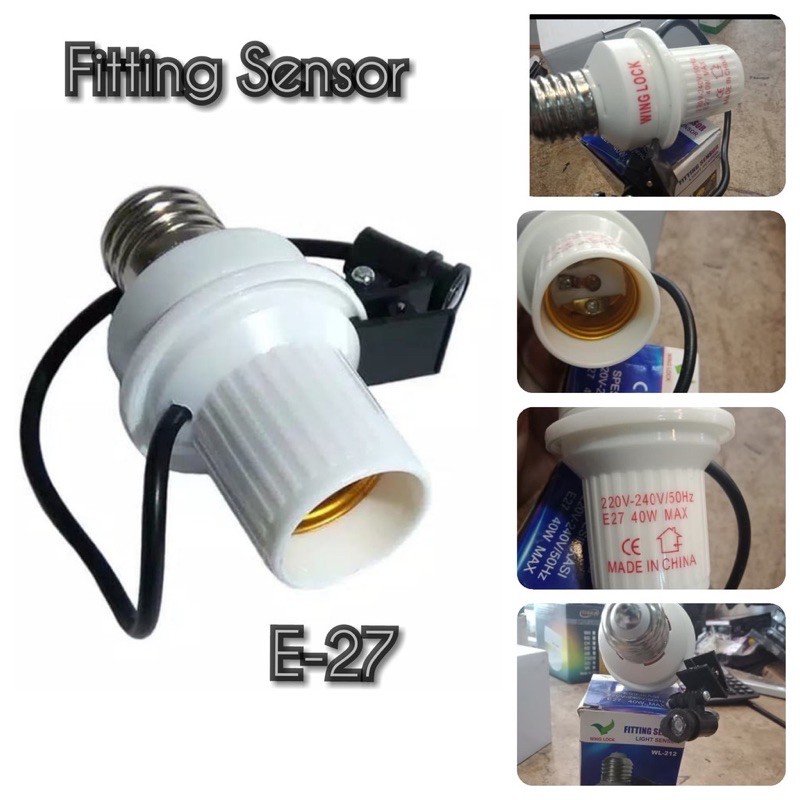 FITTING LAMPU SENSOR CAHAYA UNTUK SEGALA LAMPU YF-212A