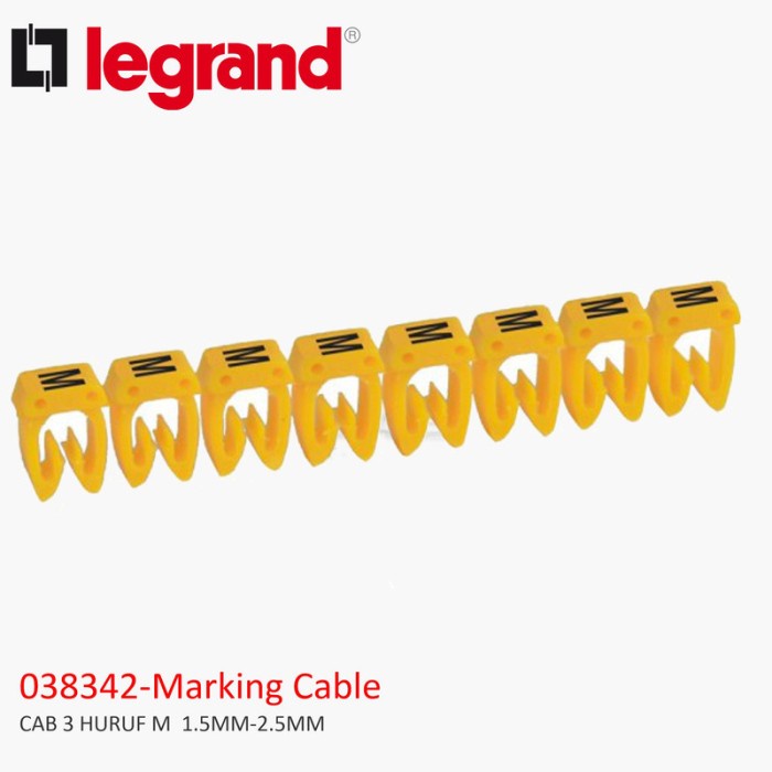 LEGRAND CAB 3 HURUF M 1.5MM-2.5MM