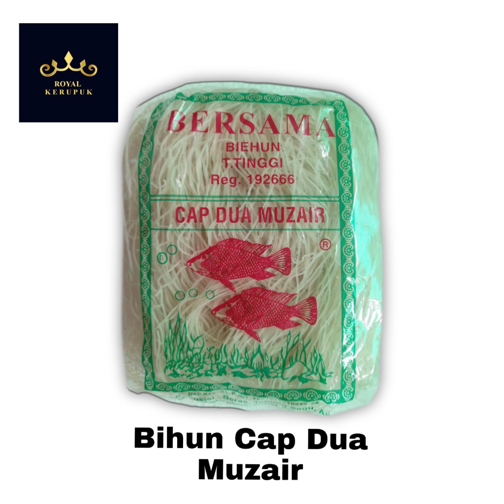 

Bihun Bersama Cap Dua Mujair/Bihun Ikan Mujair/Bihun Medan 300gr