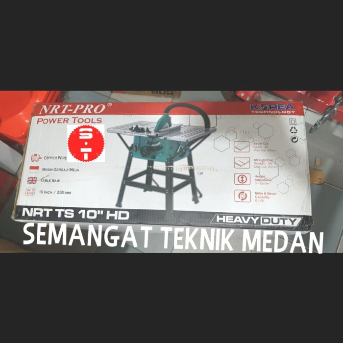 TS-10 TABLE SAW TABLESAW MEJA POTONG KAYU 10" NRT PRO NRT-PRO TS10