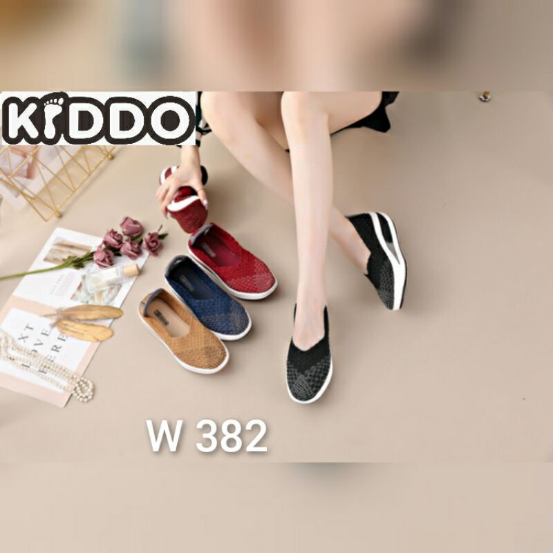 Sepatu Rajut KIDDO W382 WEDGES ORIGINA