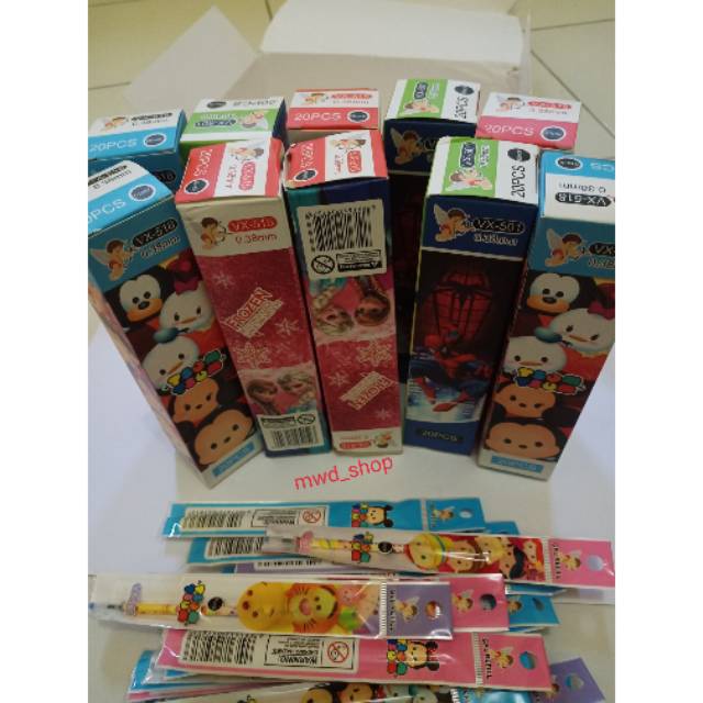 

Isi ulang pulpen gel karakter / Refill gel pen lucu fancy berbagai merk