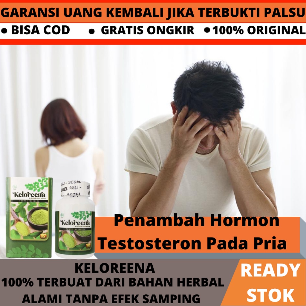 KELOREENA 100% ORIGINAL BPOM, Suplemen Alami Penambah Hormon Testosteron Pada Pria Dewasa, Obat Untu