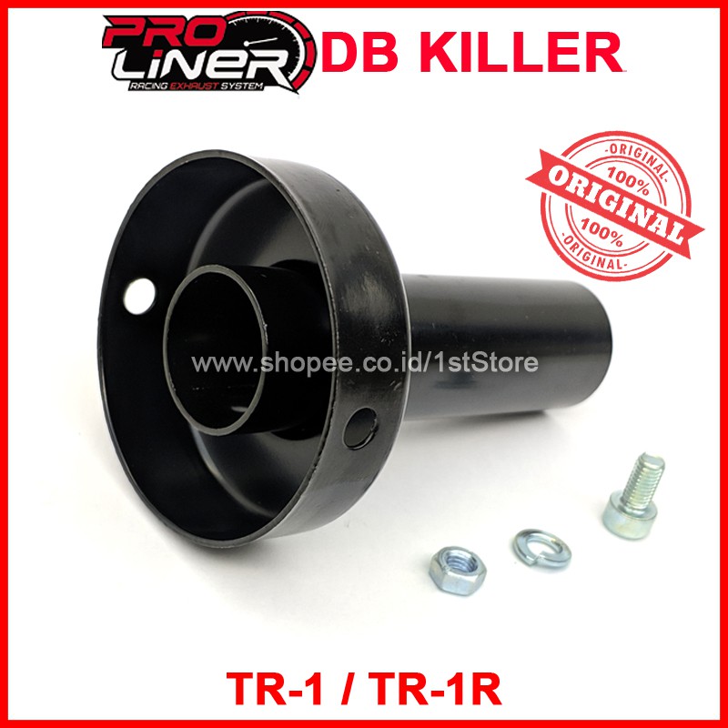 ORIGINAL DB KILLER PROLINER TR1 TR-1R TITAN CARBON PEREDAM SUARA KNALPOT RACING PRO LINER ORI PNP 1