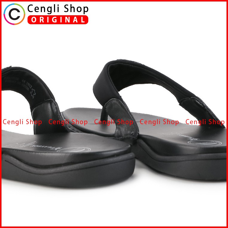 PLAYBOY SANDAL JEPIT KULIT CASUAL PRIA ORIGINAL TERBARU HITAM PLC6