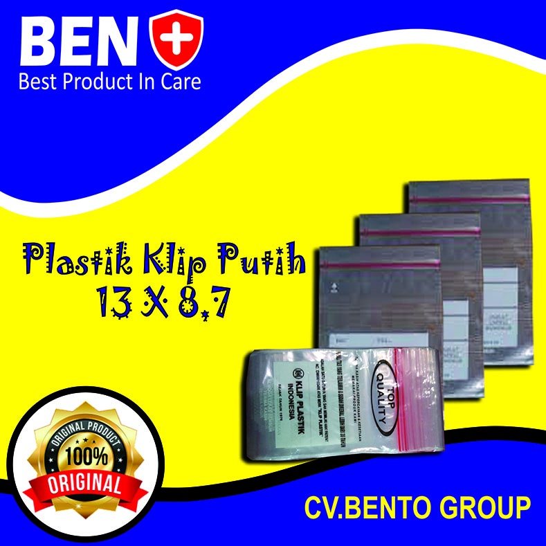 Plastik Klip Obat 13x8.7 putih