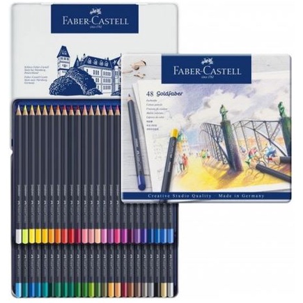 

[PROMO] Faber Castell Creative Studio Goldfaber / Pensil Warna Premium 12/24/36/48 Kaleng / Tin