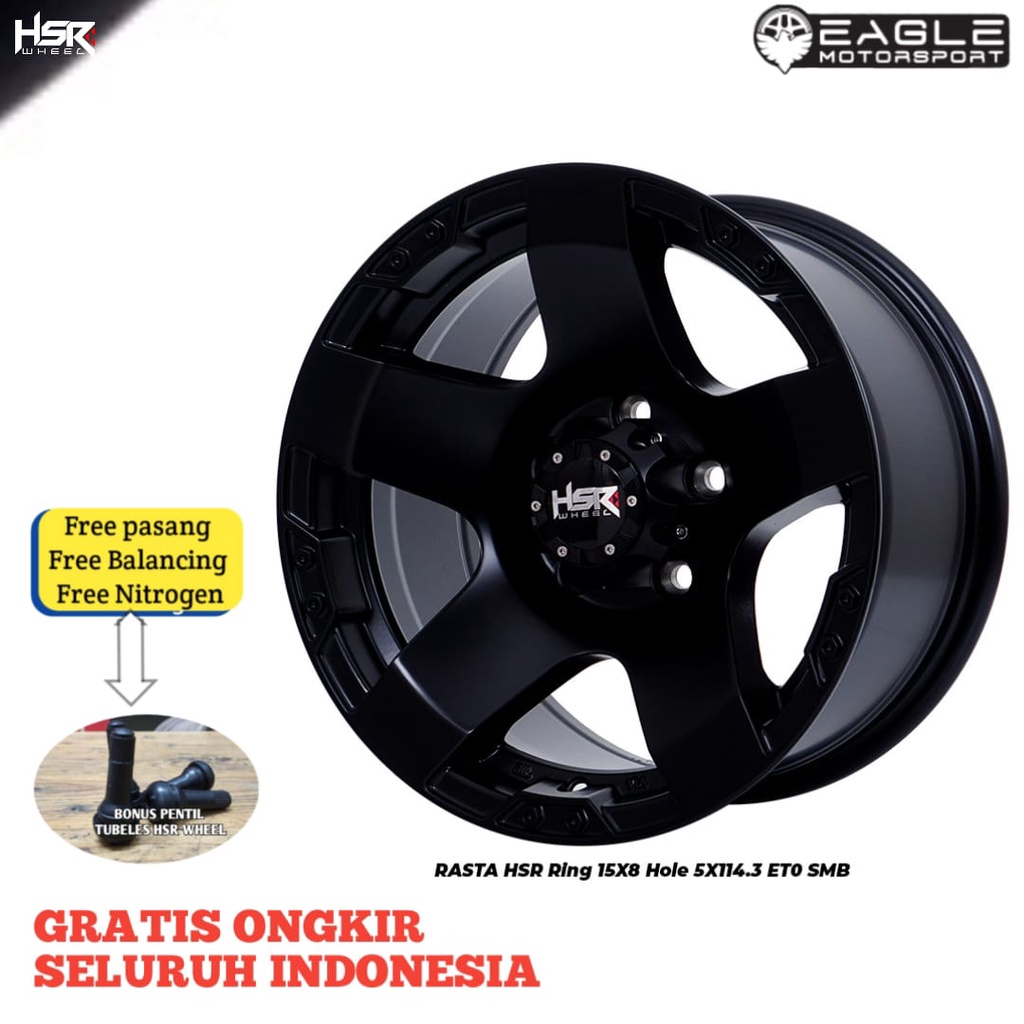 Velg R15 Pelek Mobil Innova Xpander Terios Rush Pelek ORIGINAL HSR RASTA Ring 15 Semi Offroad