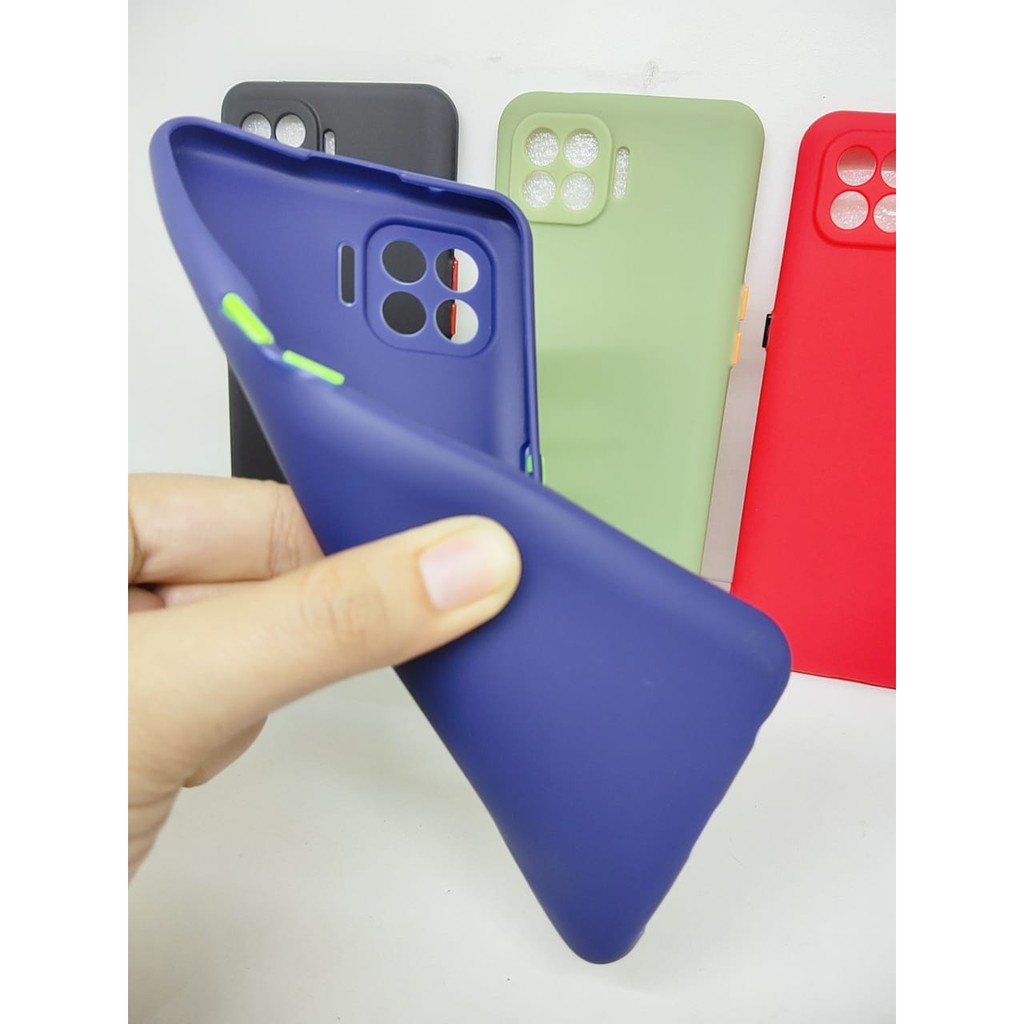 TPU CandyOppo RENO4 F 6.43 inch SoftCase Macaron F17 PRO Protection Camera Tombol Warna