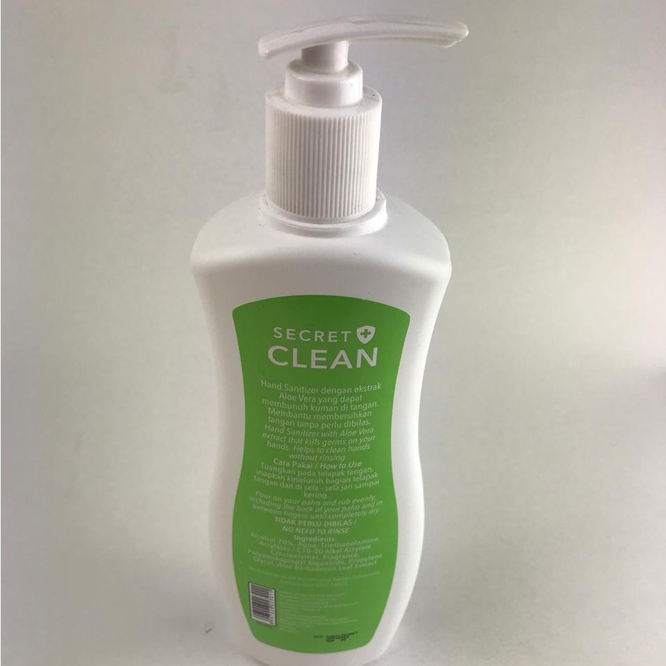 SECRET CLEAN ANTISEPTIC HAND SANITIZER GEL 600ML