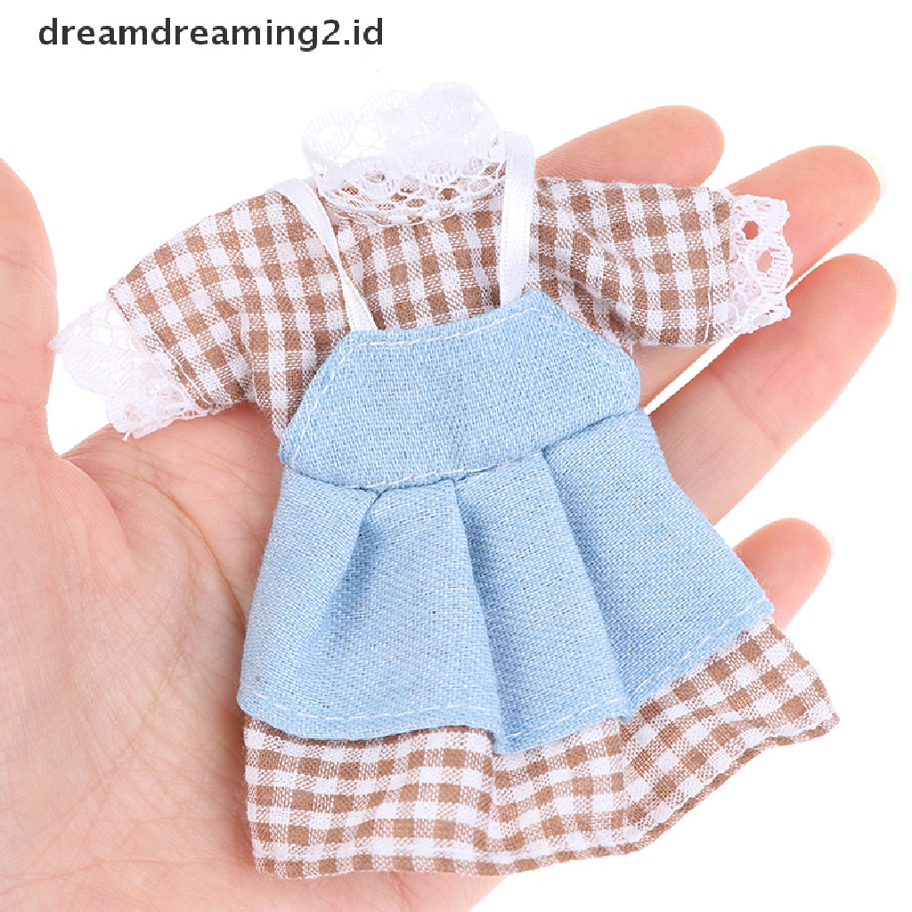 (LIKE) Dress Mini DIY Untuk Boneka Perempuan Skala 1: 8