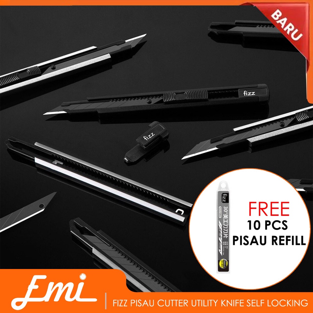 

Pisau Cutter Multifungsi Utility Knife Self Locking