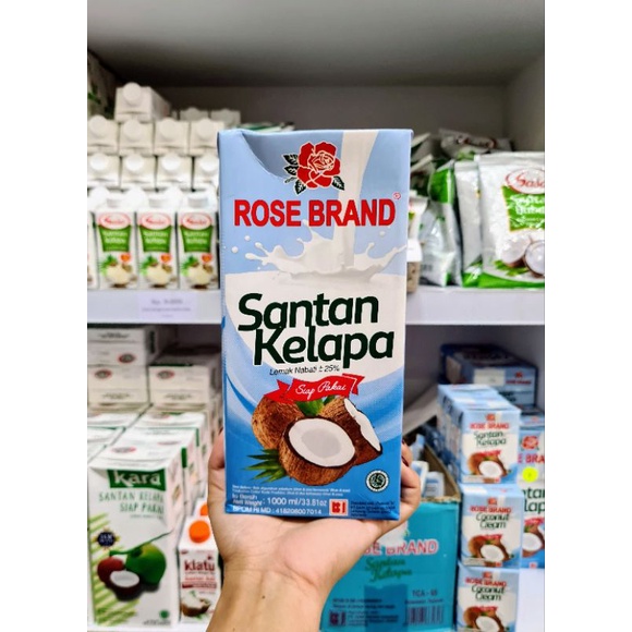 

ROSE BRAND SANTAN KELAPA CAIR 1000ML COCONUT CREAM SIAP PAKAI