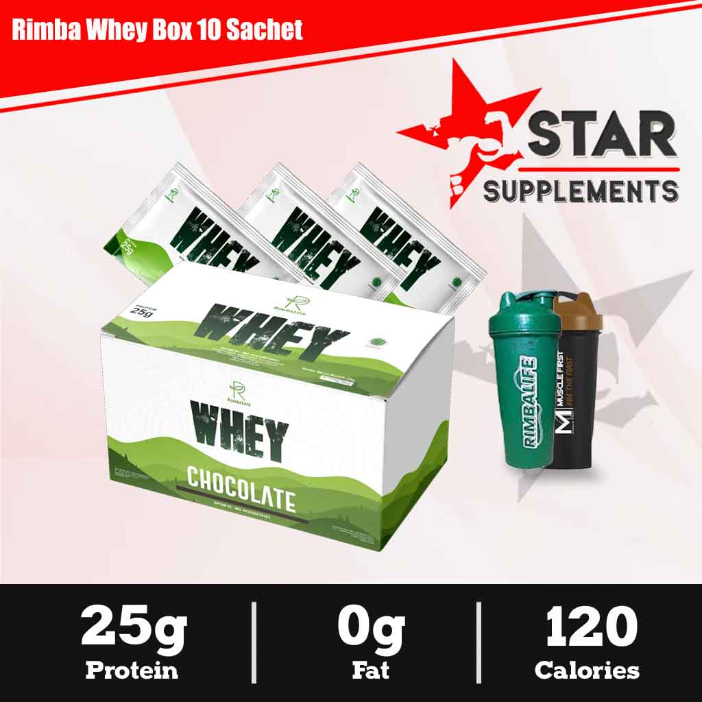 Jual Rimbalife Rimba Whey Protein Sachet 1 Box Isi 10 Sachet / Susu