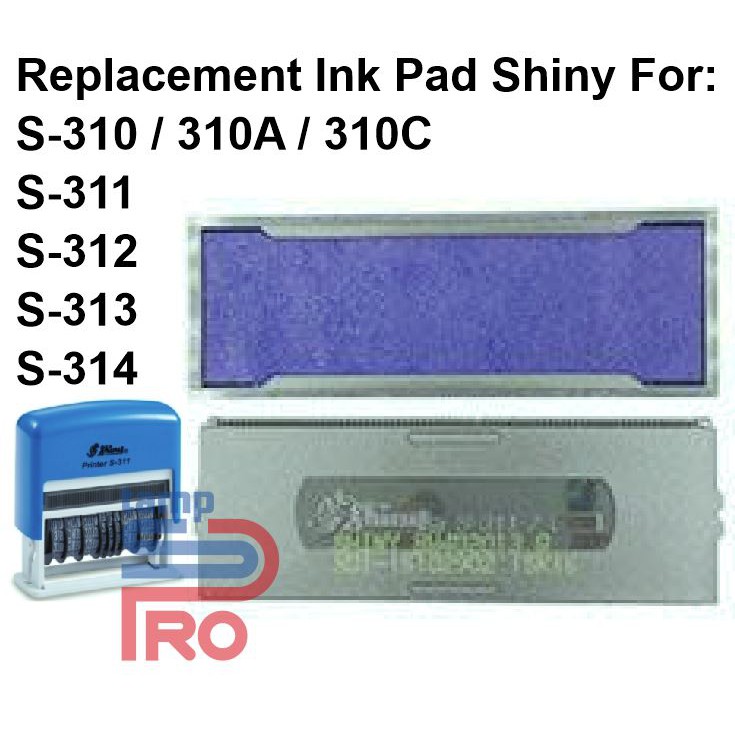 

Replacement Ink Pad Shiny 2 Warna/ S-310,S-311/S-312/S-313/S-314 (TANPA WARNA)