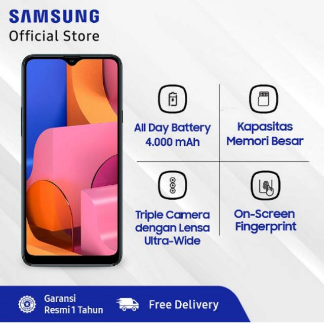 Samsung A20 A20S 3/32 Garansi resmi