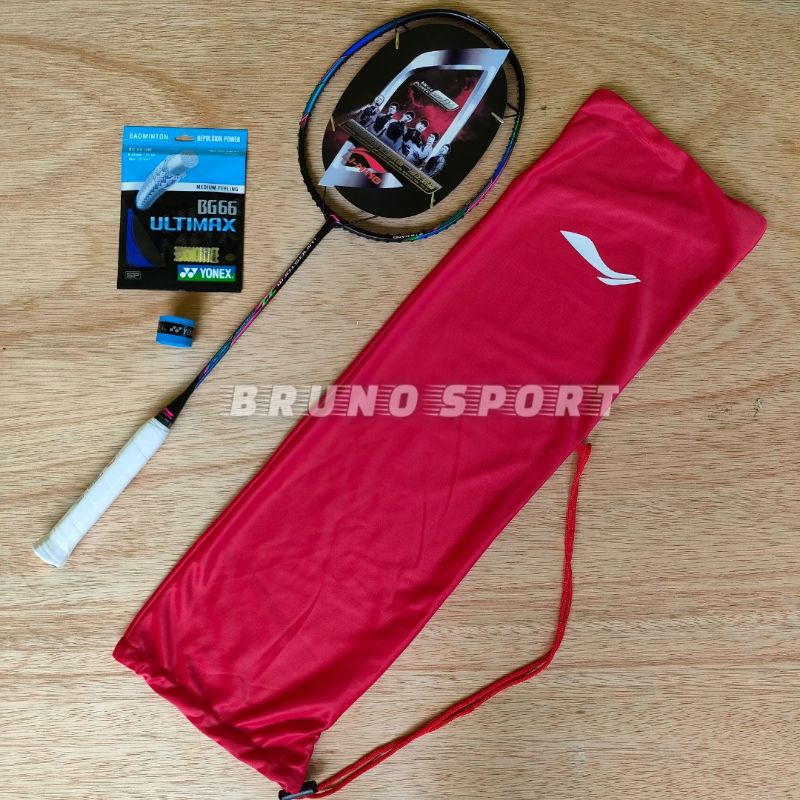 RAKET BADMINTON LI-NING GO PREMIUM (Tarikan 30lbs) Best Seller