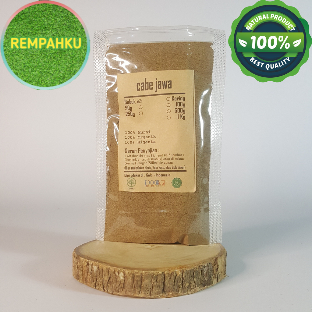 

BUBUK CABE JAWA 100 GRAM - Piper retrofractum Vahl - MURNI - JSR