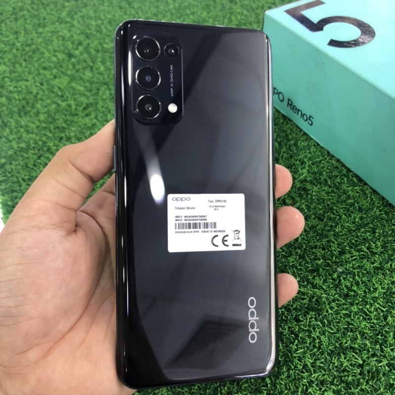 Oppo Reno 5 5G 8/128gb Second Fullset Resmi