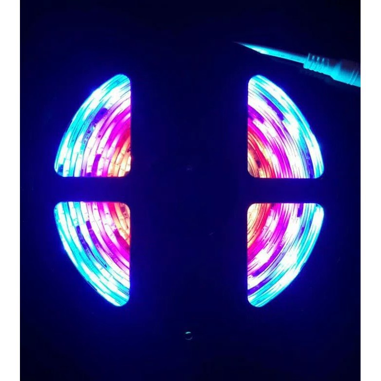 Led Strip RGB Running 5050 Set + IC Pintar Otomatis +Adaptor 3A (PILIHAN 1 IC 3 LED ATAU 6 LED)